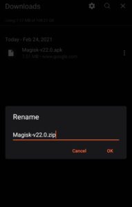 rename Magisk